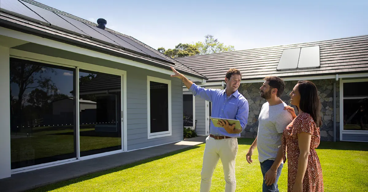 Local Solahart installer on a commercial rooftop